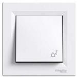 Schneider Asfora N101C egypólusú nyomó, csengőjellel, fehér EPH0800121  