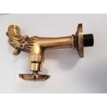 Kerticsap réz sárkányfejes tekerős 1/2"