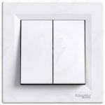 Schneider Asfora kettős váltókapcsoló 106+6 fehér