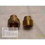 Nagyméretű réz menetes csatlakozók